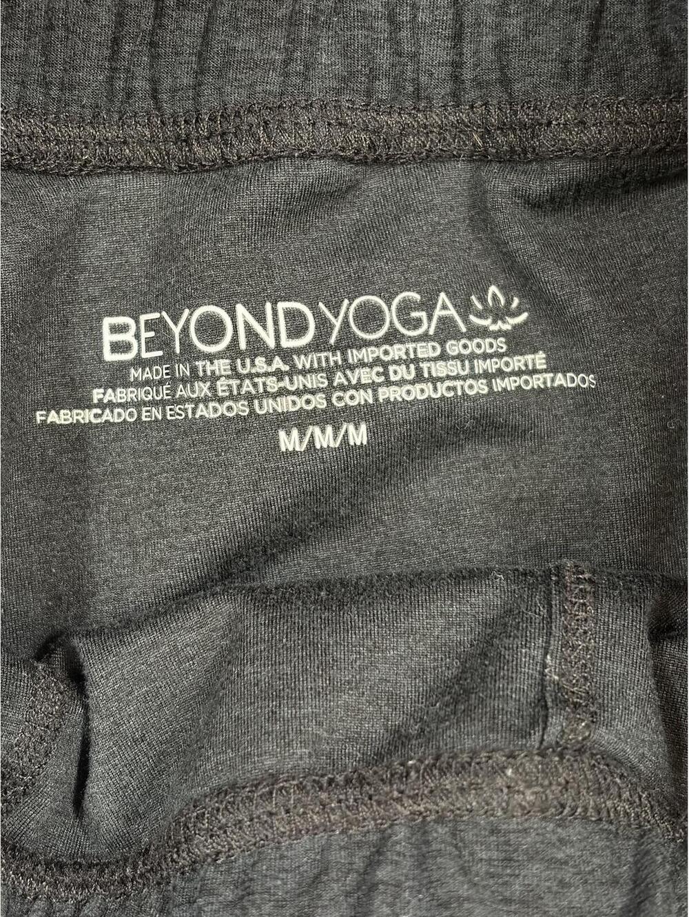 Beyond Yoga Gray Joggers Size M Soft Lounge Athleisure Pants Drawstring - Picture 6 of 13